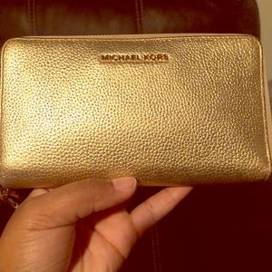 Gold Michael Kors Wallet